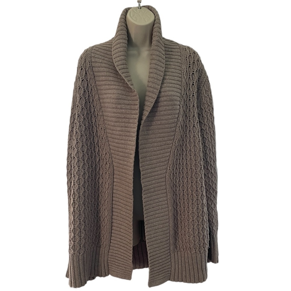 𝅺BANANA Republic Shawl Collar Thick Knit Cardigan Wrap Sweater